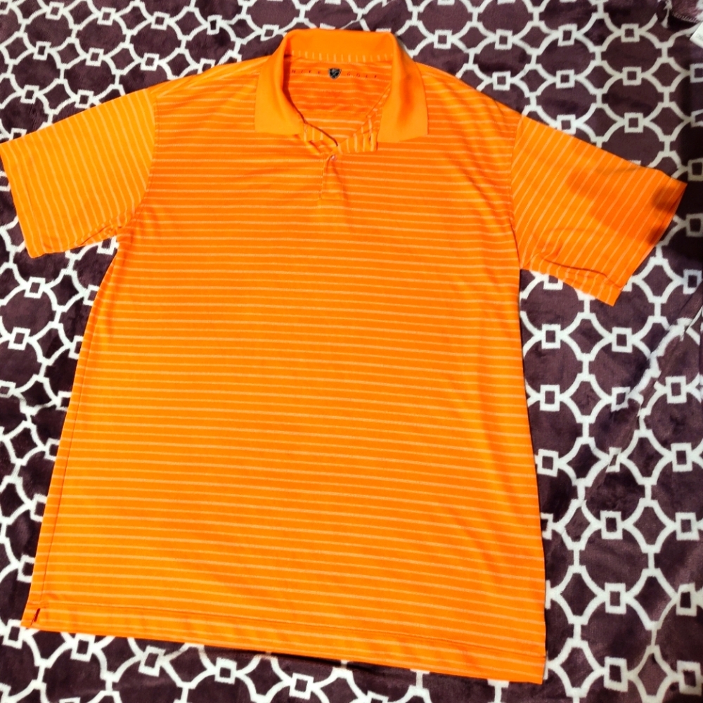 Orange Nike golf polo XL